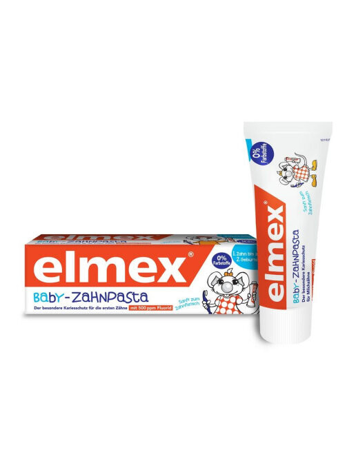 фото Детская зубная паста elmex baby 0-2лет 50мл