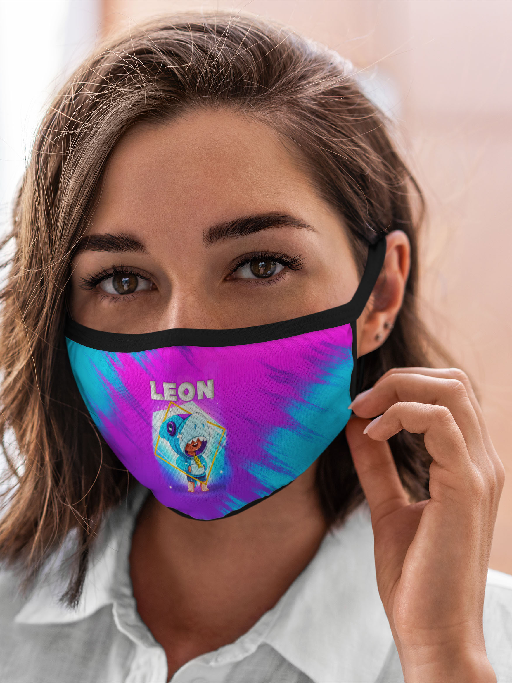 

Многоразовая маска унисекс Burnettie Brawl Stars Leon, Разноцветный, Brawl Stars Leon