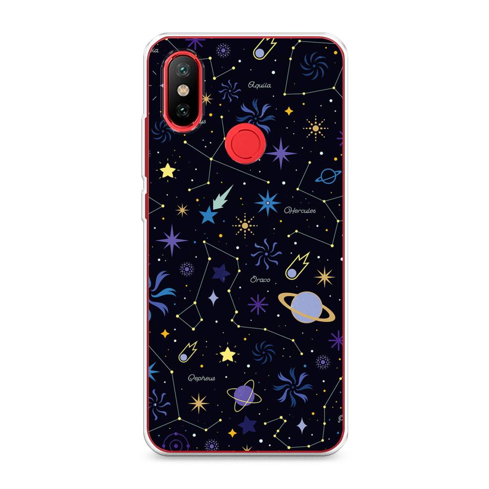 

Чехол на Xiaomi Mi 6X"Цветной космос", Желтый, 33250-2