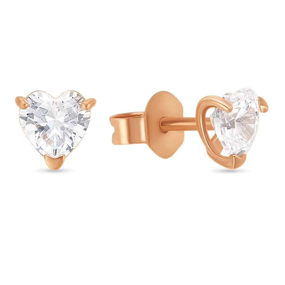 

Серьги из красного золота с фианитом 585Gold 302004741, 302004741
