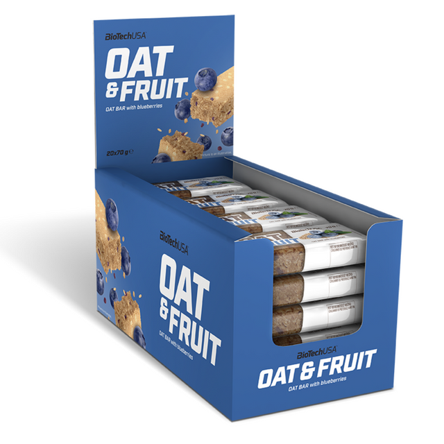 

Протеиновый батончик BioTechUSA Oat and nuts fruits 20*70 г черника