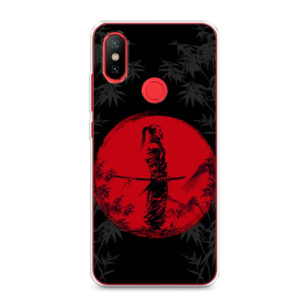 

Чехол на Xiaomi Mi 6X"Самурай на красном фоне", Черный;красный;серый, 33250-4