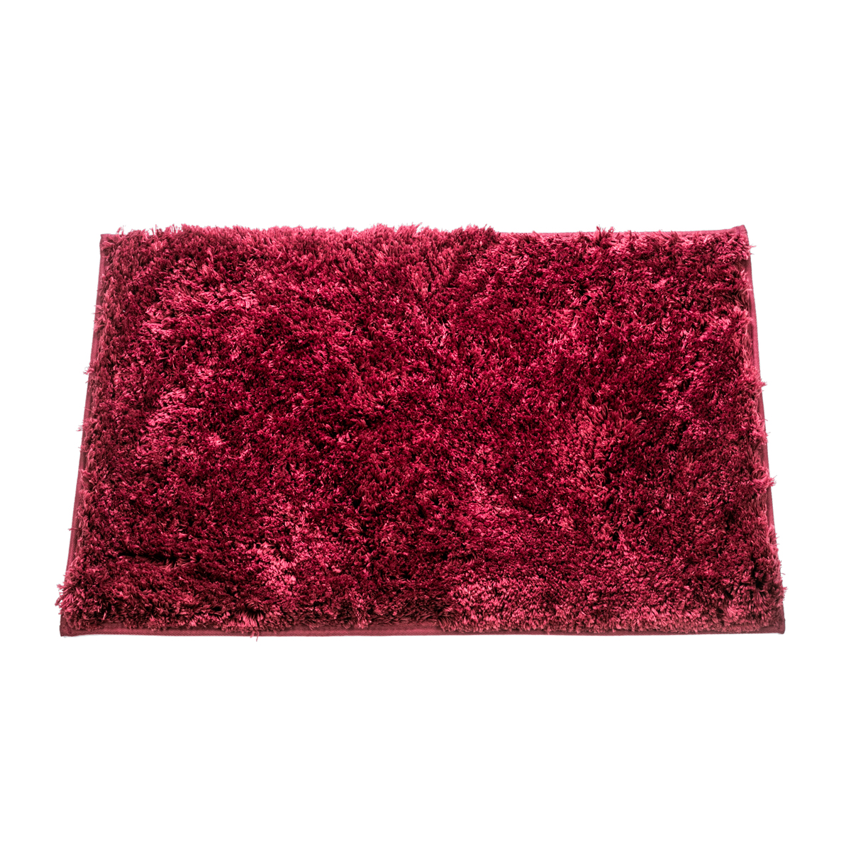 фото Коврик для ванной swensa lungo полиэстер 50 x 80 см темно-красный