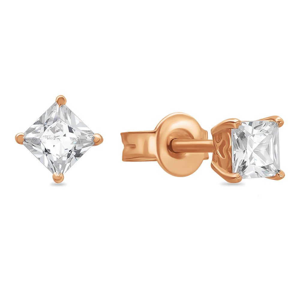 

Серьги из красного золота с фианитом 585Gold 302004930, 302004930