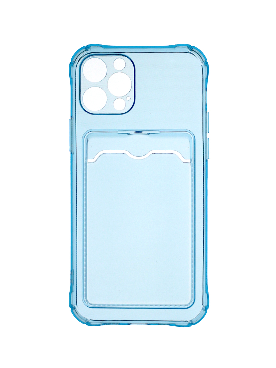 

Чехол с карманом QVATRA для iPhone 14 Pro Max голубой, для iPhone 14 Pro Max голубой