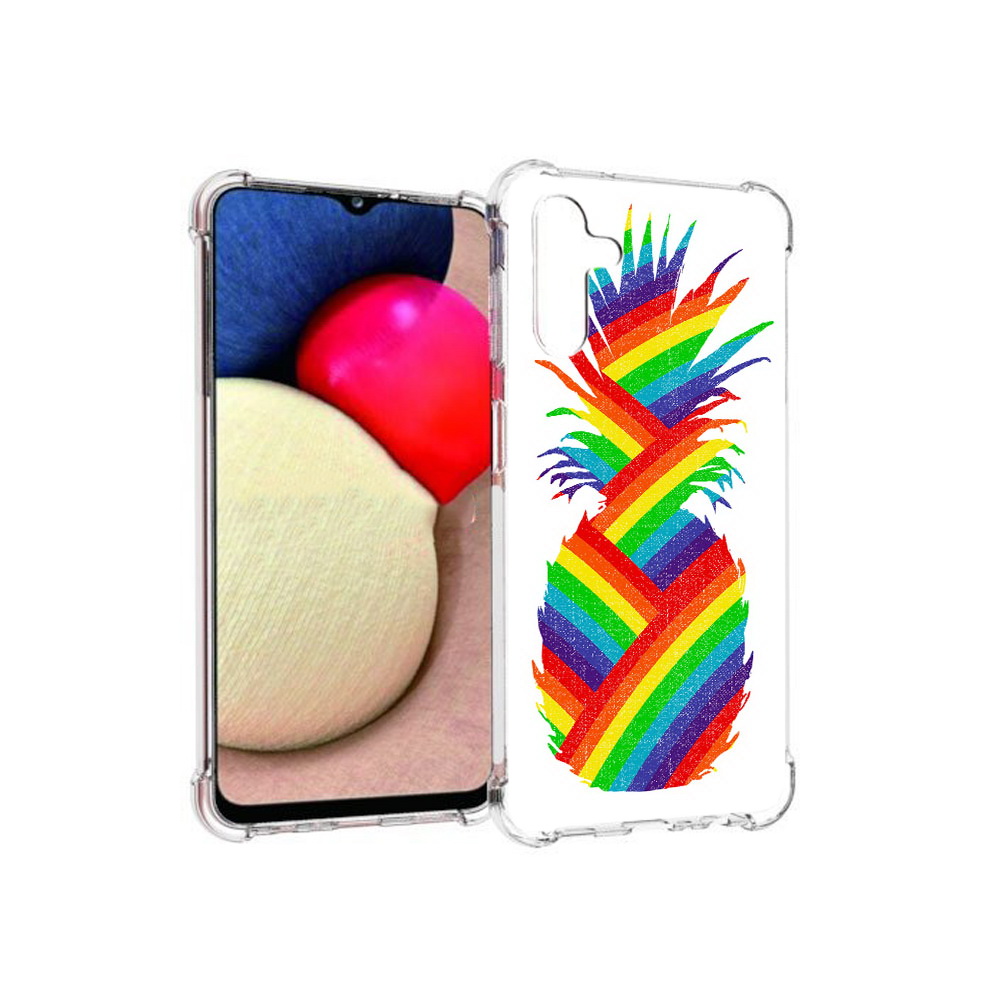 

Чехол MyPads Tocco для Samsung Galaxy A13 5G радужный ананас (PT172412.530.566), Прозрачный, Tocco
