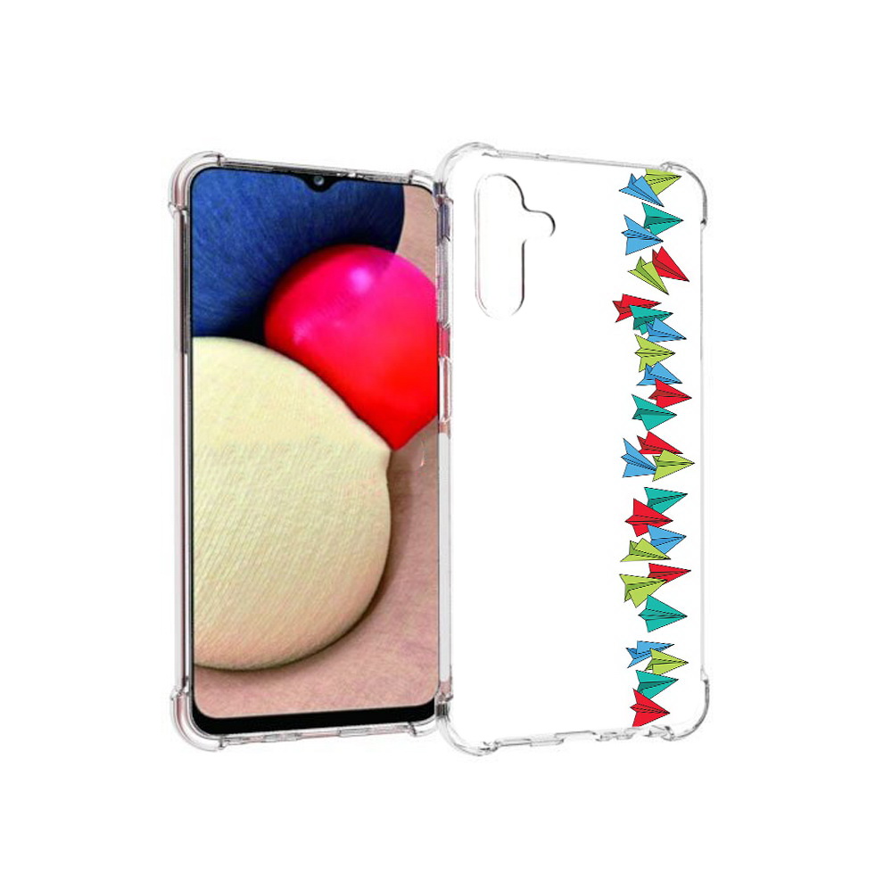

Чехол MyPads Tocco для Samsung Galaxy A13 5G самолетики из листочков (PT172412.530.593), Прозрачный, Tocco