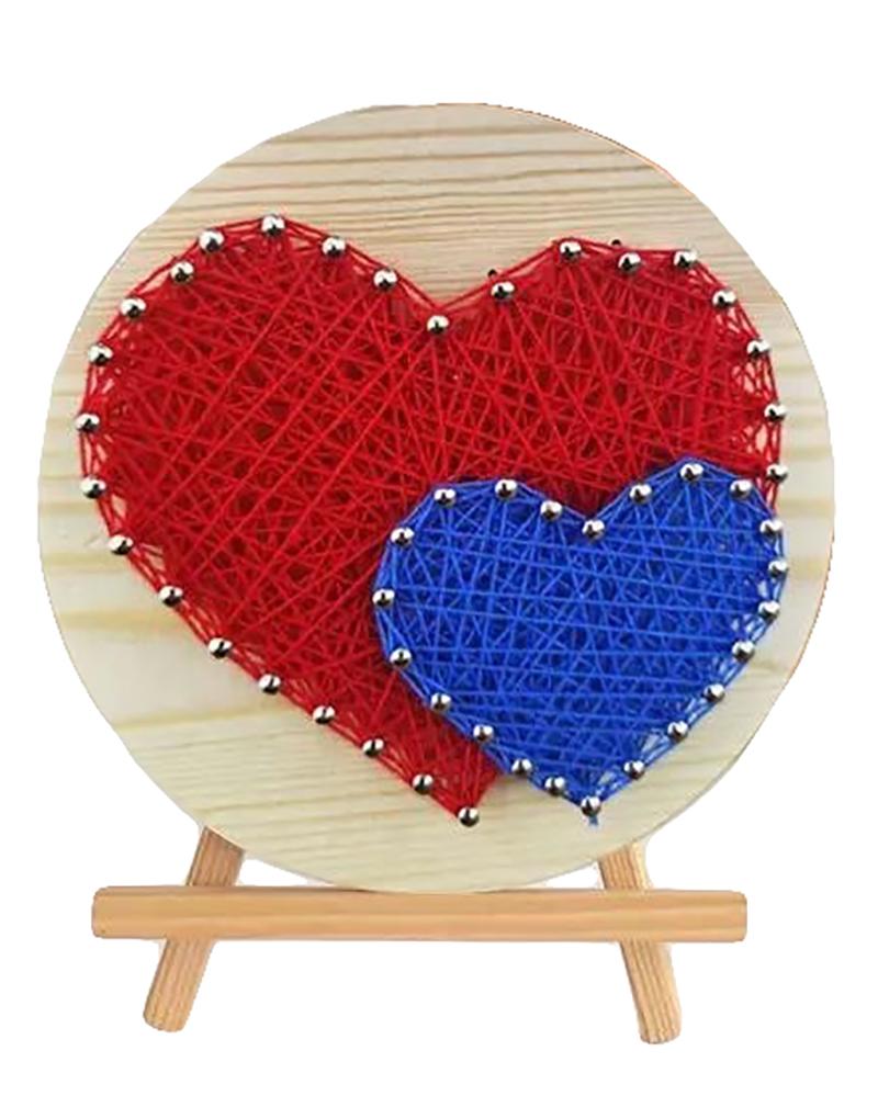 фото Набор для творчества стринг арт два сердца (красное и синее) 46813 00116359 11х11 см nobrand