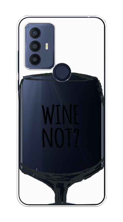 

Чехол на TCL 30E/30 SE/305/306 "Wine not white", Белый, 290450-6