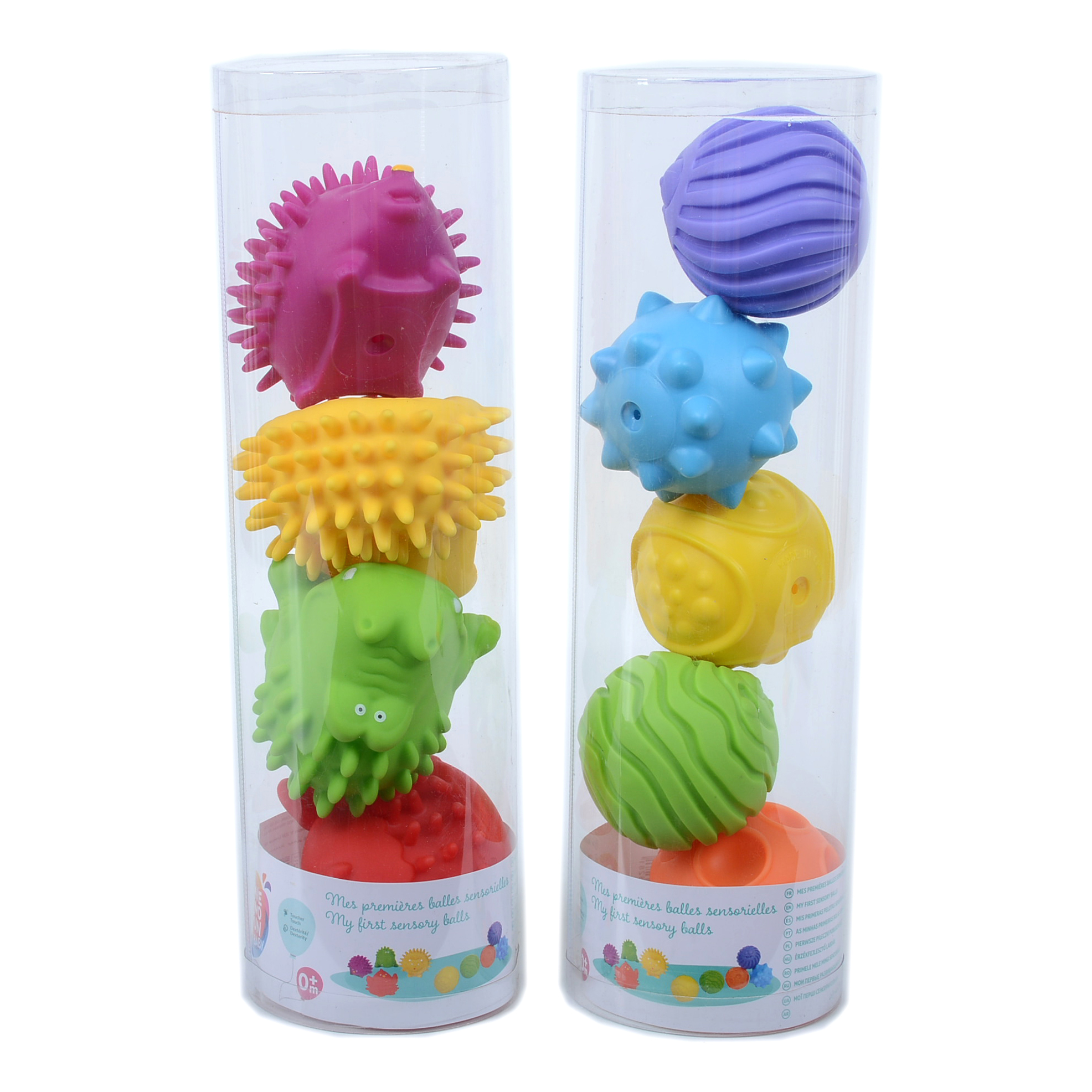 Пирамидка ONE TWO FUN Набор тактильных шариков в ассортименте (цвет по наличию)