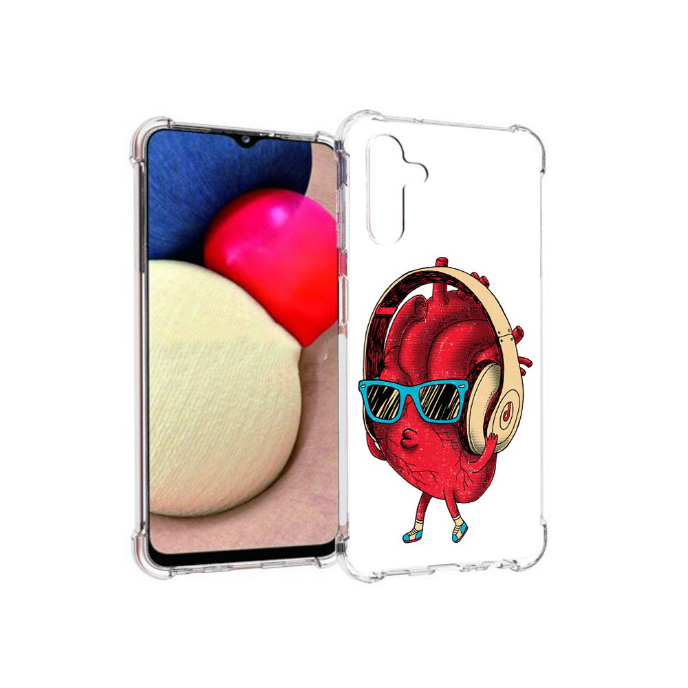 

Чехол MyPads Tocco для Samsung Galaxy A13 5G слушай сердце (PT172412.530.609), Прозрачный, Tocco