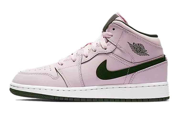 

Кеды унисекс Jordan Air Jordan 1 Mid Pink Foam GS розовые 37.5 EU, Розовый, Air Jordan 1 Mid Pink Foam GS