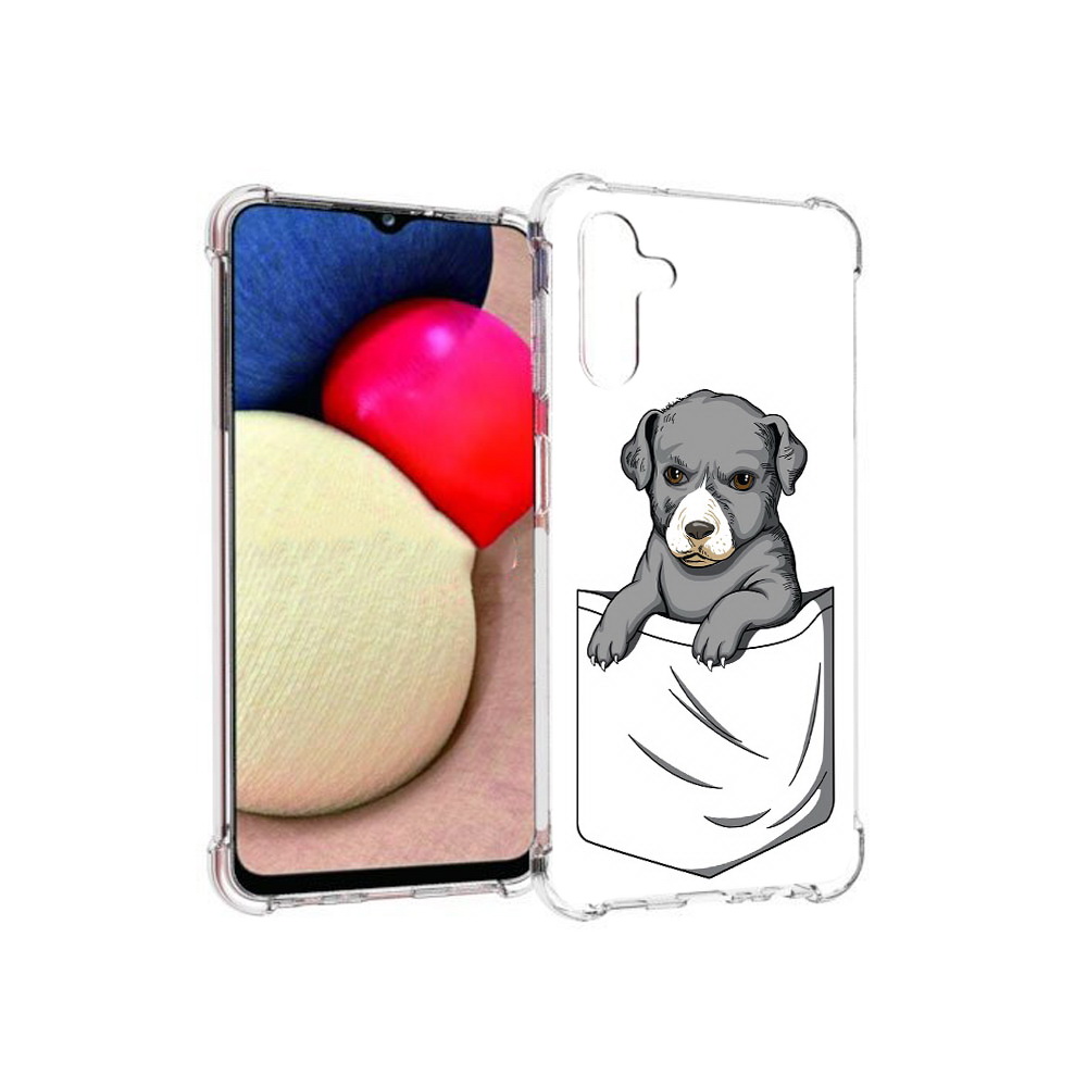 

Чехол MyPads Tocco для Samsung Galaxy A13 5G собачка в кармане (PT172412.530.611), Прозрачный, Tocco