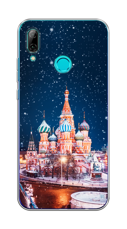 

Чехол на Honor 10 Lite, Huawei P Smart 2019 "Москва 1", Коричневый;синий;белый, 67550-1