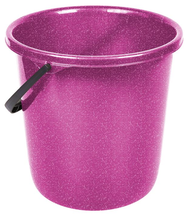 фото Ведро круглое хозяйственное spin&clean классика розовое 12 л