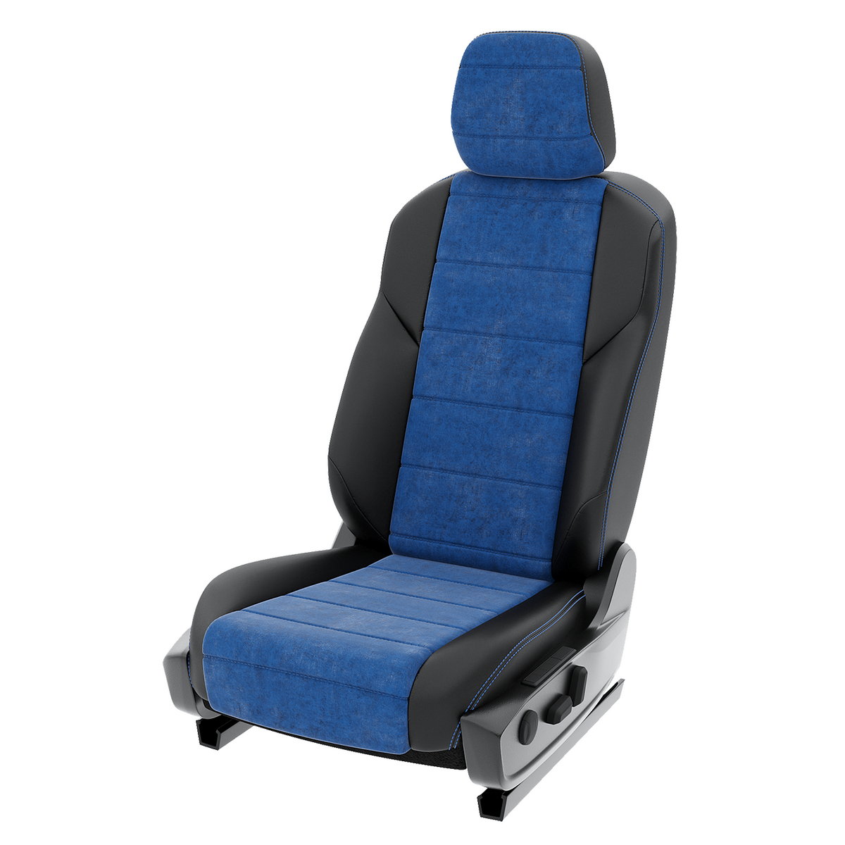 

Чехлы на сиденья Click Auto для Москвич 3 2022-2024 CA1290CF2S453 Алькантара Черный Синий, Синий;черный, CA1290