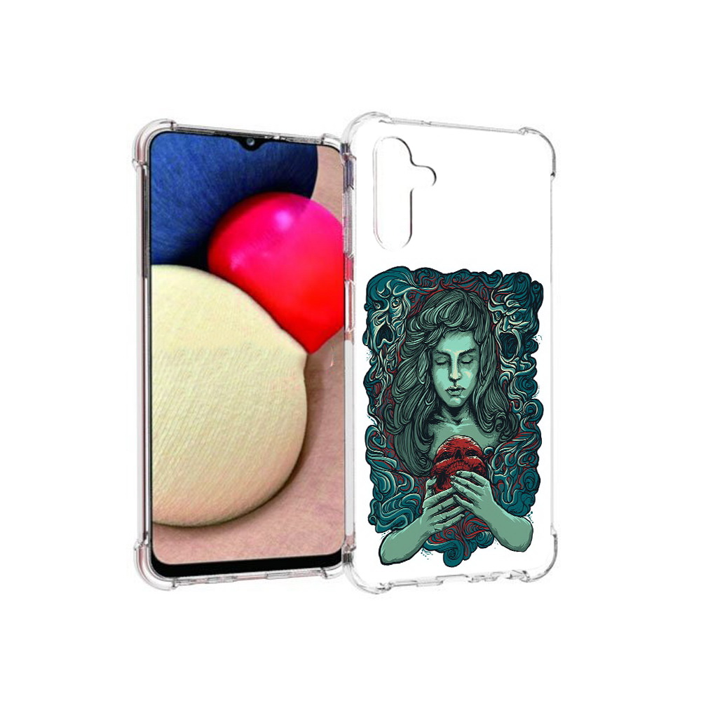 

Чехол MyPads Tocco для Samsung Galaxy A13 5G спящая девушка (PT172412.530.619), Прозрачный, Tocco