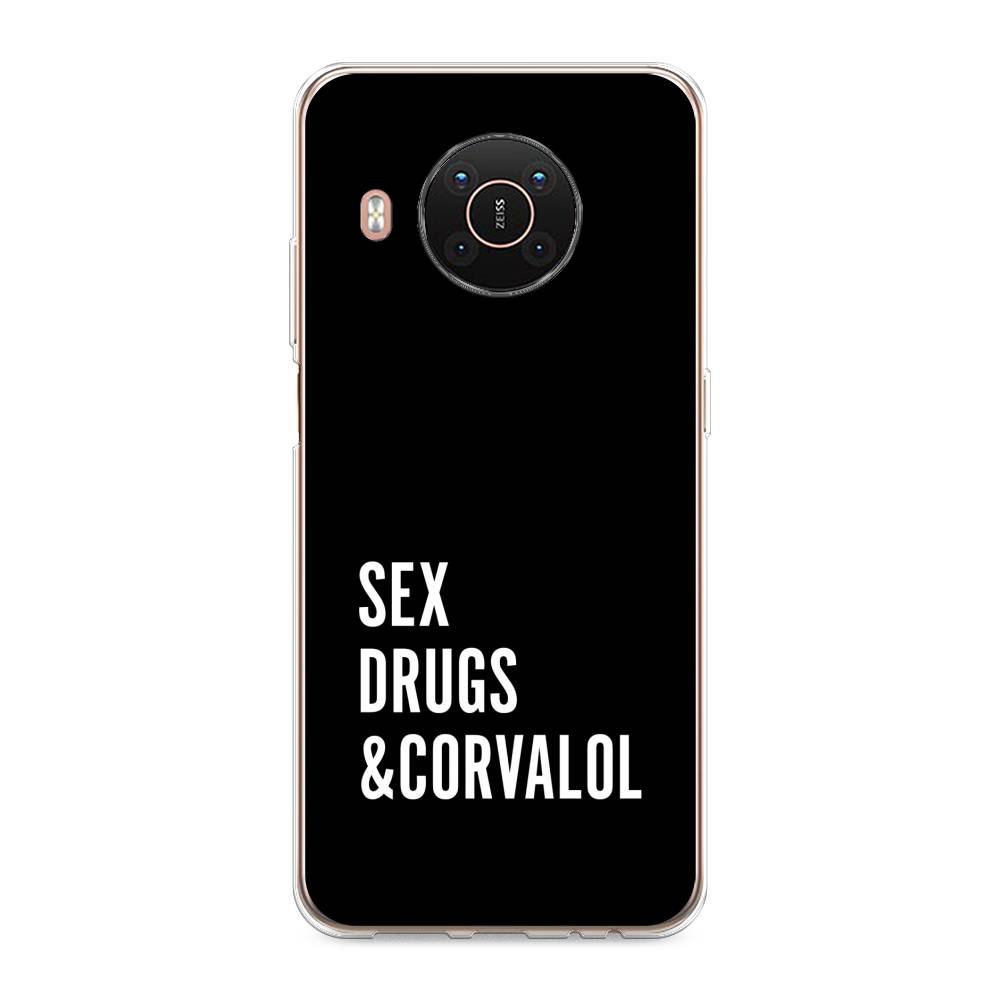 

Чехол на Nokia X20/X10 "Corvalol", Черный;серый;белый, 124250-6