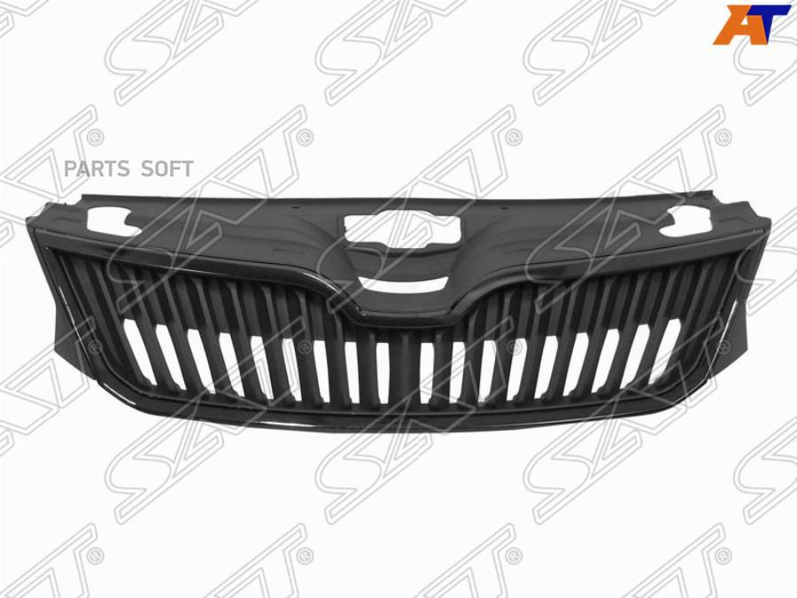 

Решетка Радиатора Skoda Rapid 12-20 С Молдингом, Чёрная Sat арт. ST-SDR1-093-A0