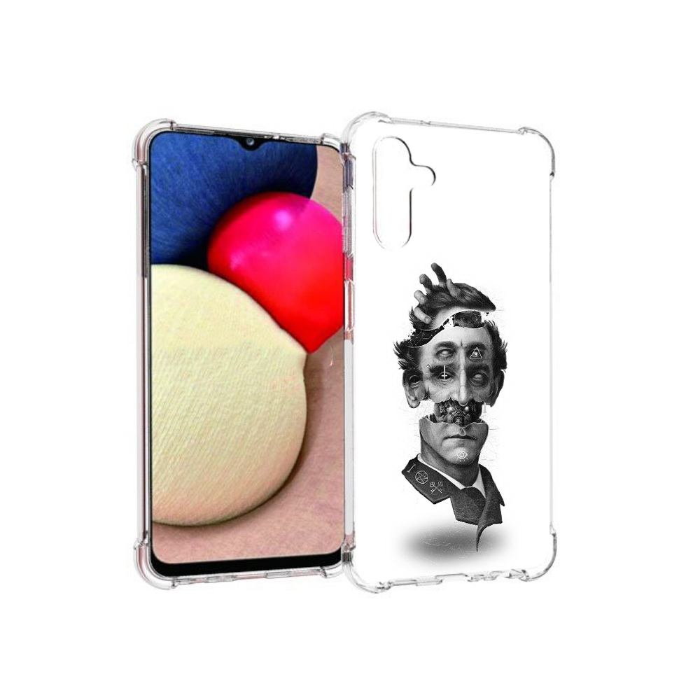 

Чехол MyPads Tocco для Samsung Galaxy A13 5G страшное лицо абстракция (PT172412.530.628), Прозрачный, Tocco