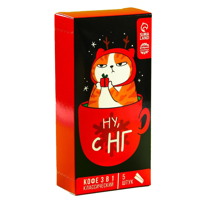 

Кофе быстрорастворимый «Ну, с НГ», 5 шт. х 20 г.