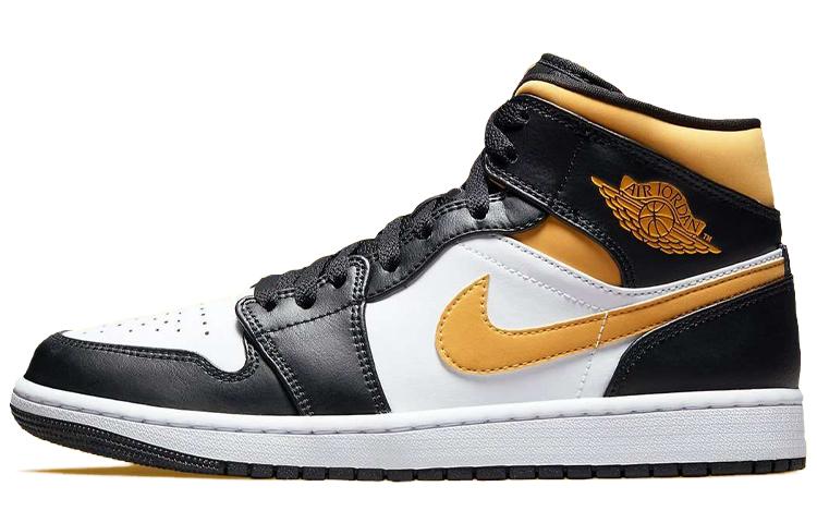 

Кеды унисекс Jordan Air Jordan 1 mid pollen разноцветные 43 EU, Разноцветный, Air Jordan 1 mid pollen