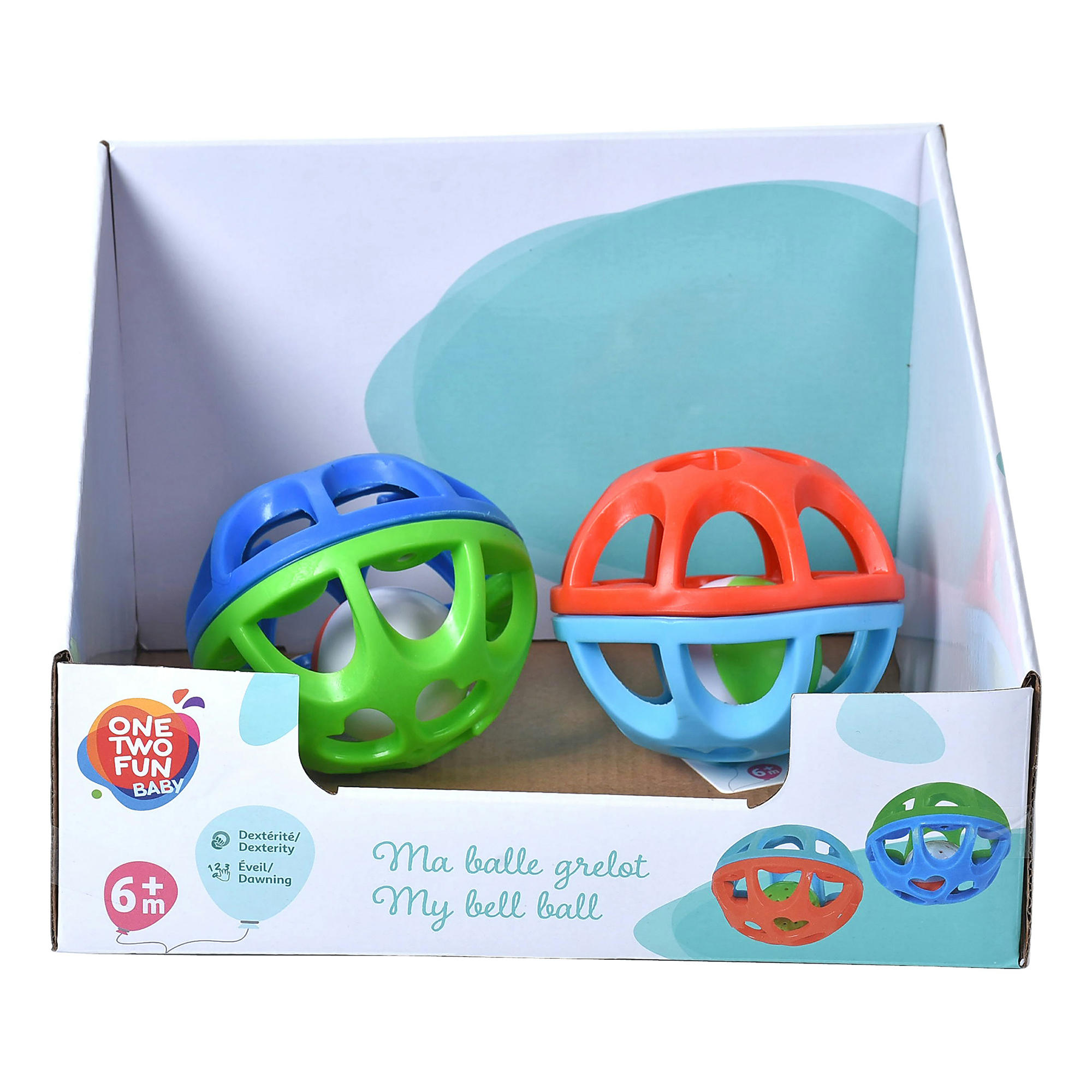 Погремушка ONE TWO FUN в ассортименте (цвет по наличию)