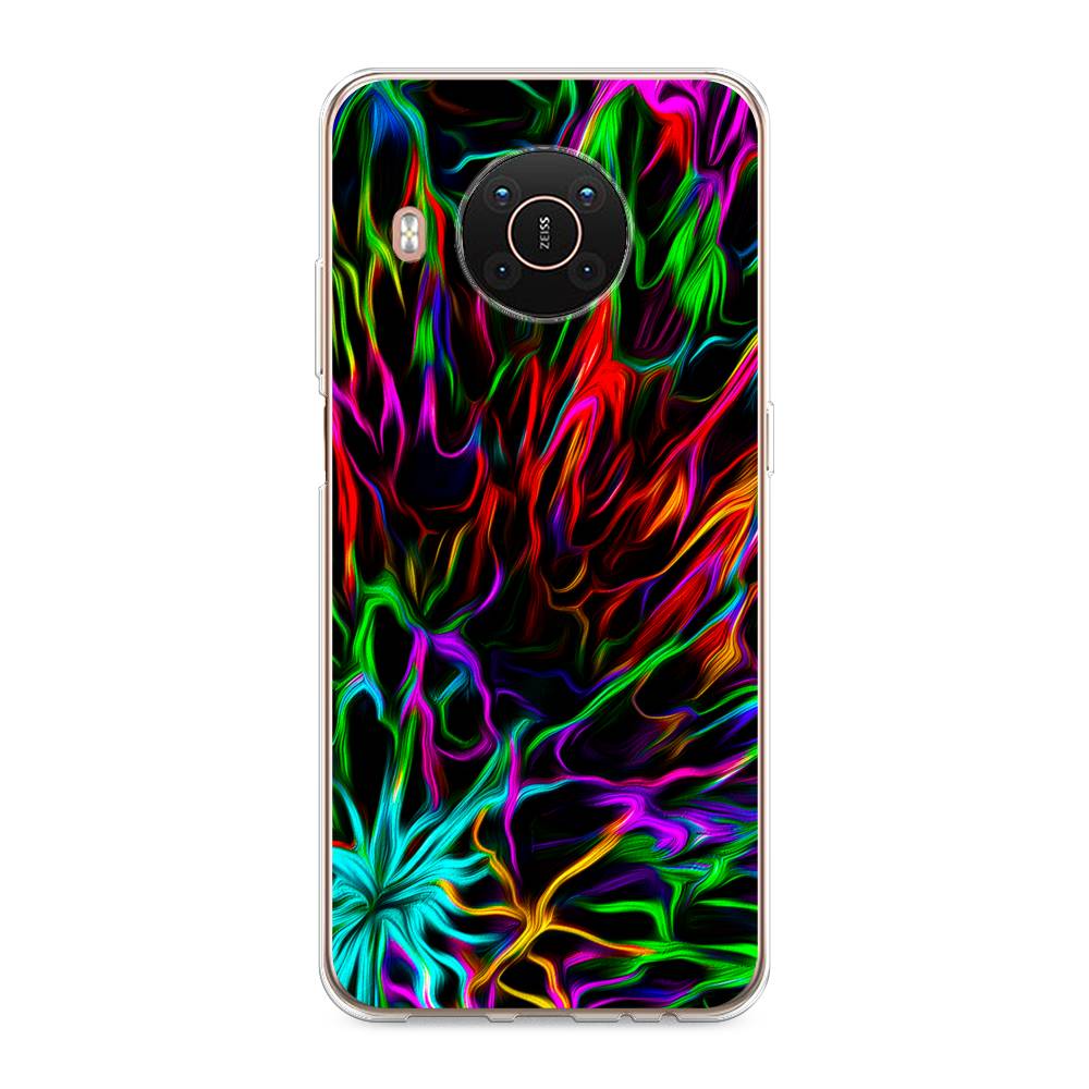 

Чехол на Nokia X20/X10 "Разноцветные разводы", Голубой;зеленый;оранжевый, 124250-3