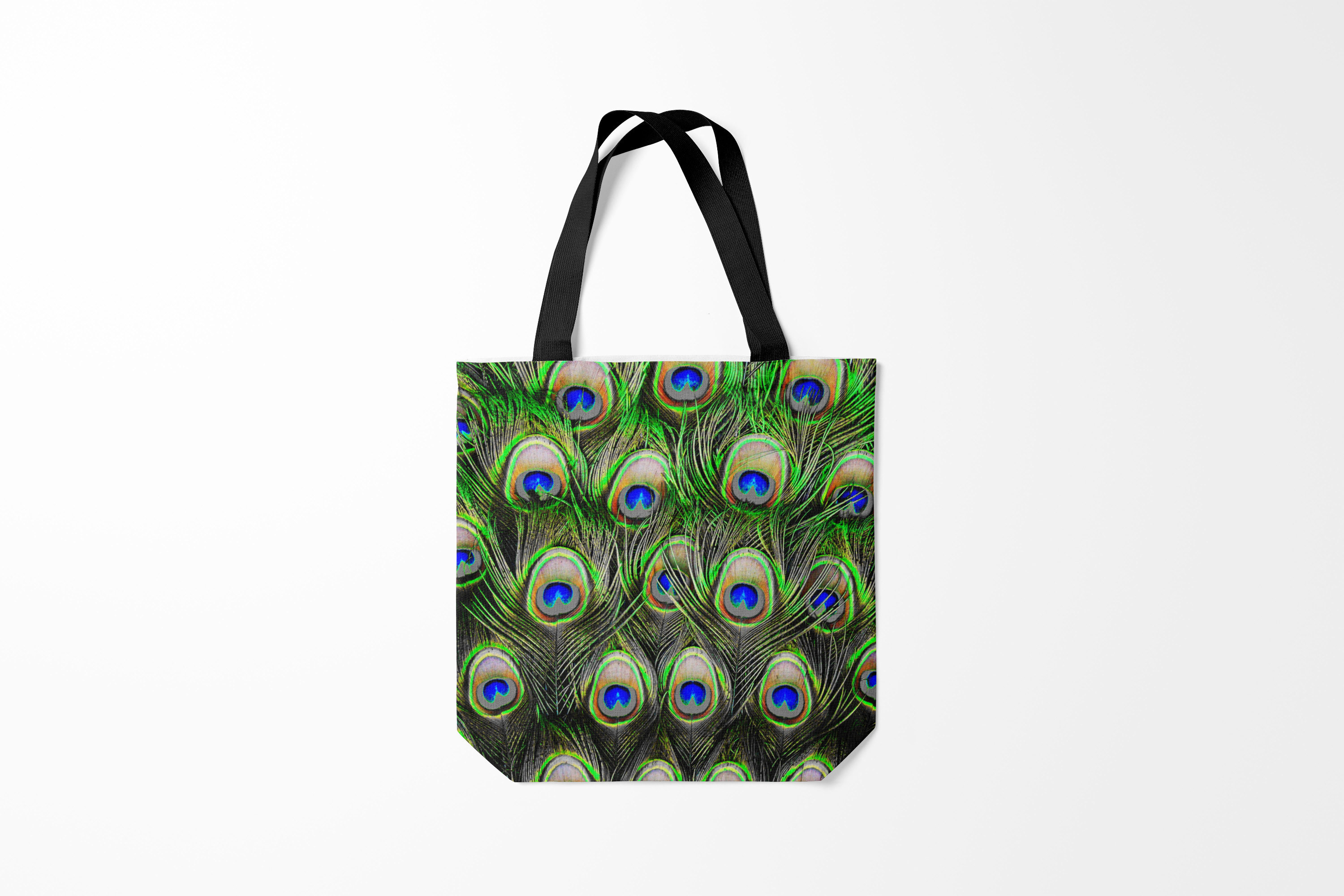 

Сумка шoппер унисекс Burnettie Перья peacock, разноцветный, Перья peacock