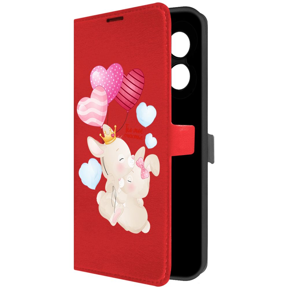 

Чехол-книжка Krutoff Eco Book для Oppo A18 Ты-моё счастье (красный)
