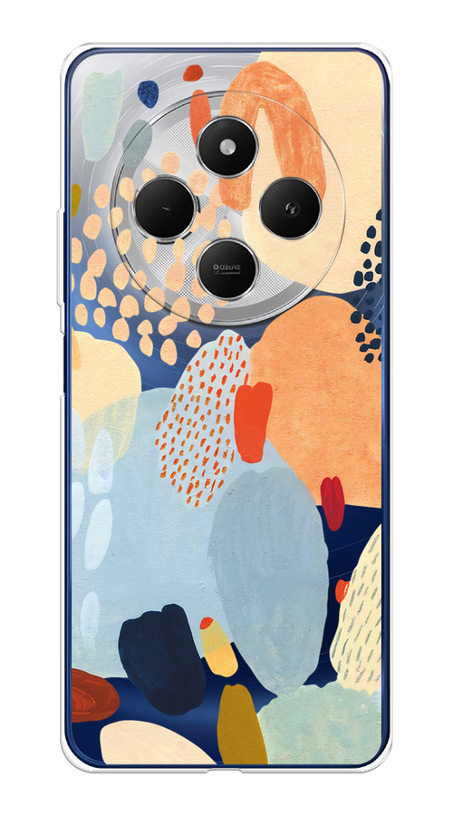 

Чехол на Xiaomi Redmi 14C/Poco C75 4G "Необычная абстракция", Бежевый;голубой, 322950-1