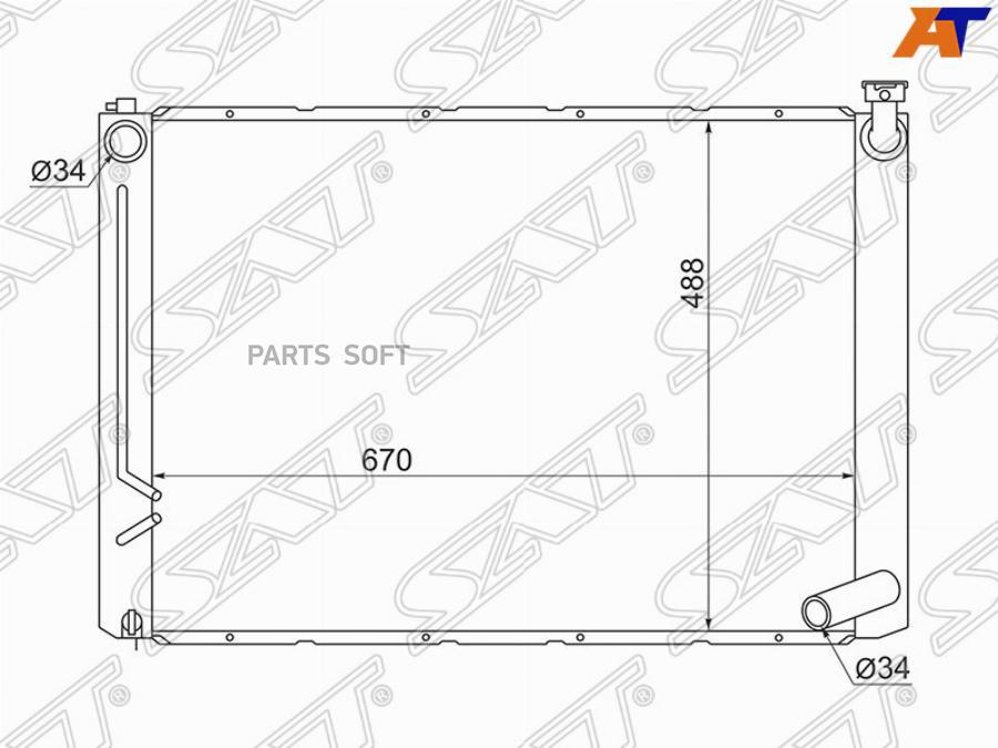 

Радиатор Toyota Harrier 2az-Fe 03-06 Sat арт. TY0003-ACU30