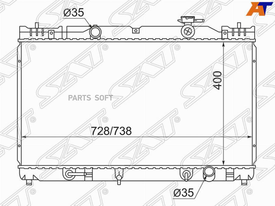 

Радиатор Toyota Camry/Solara 2.0-2.4 01-06 Sat арт. TY0003-ACV30