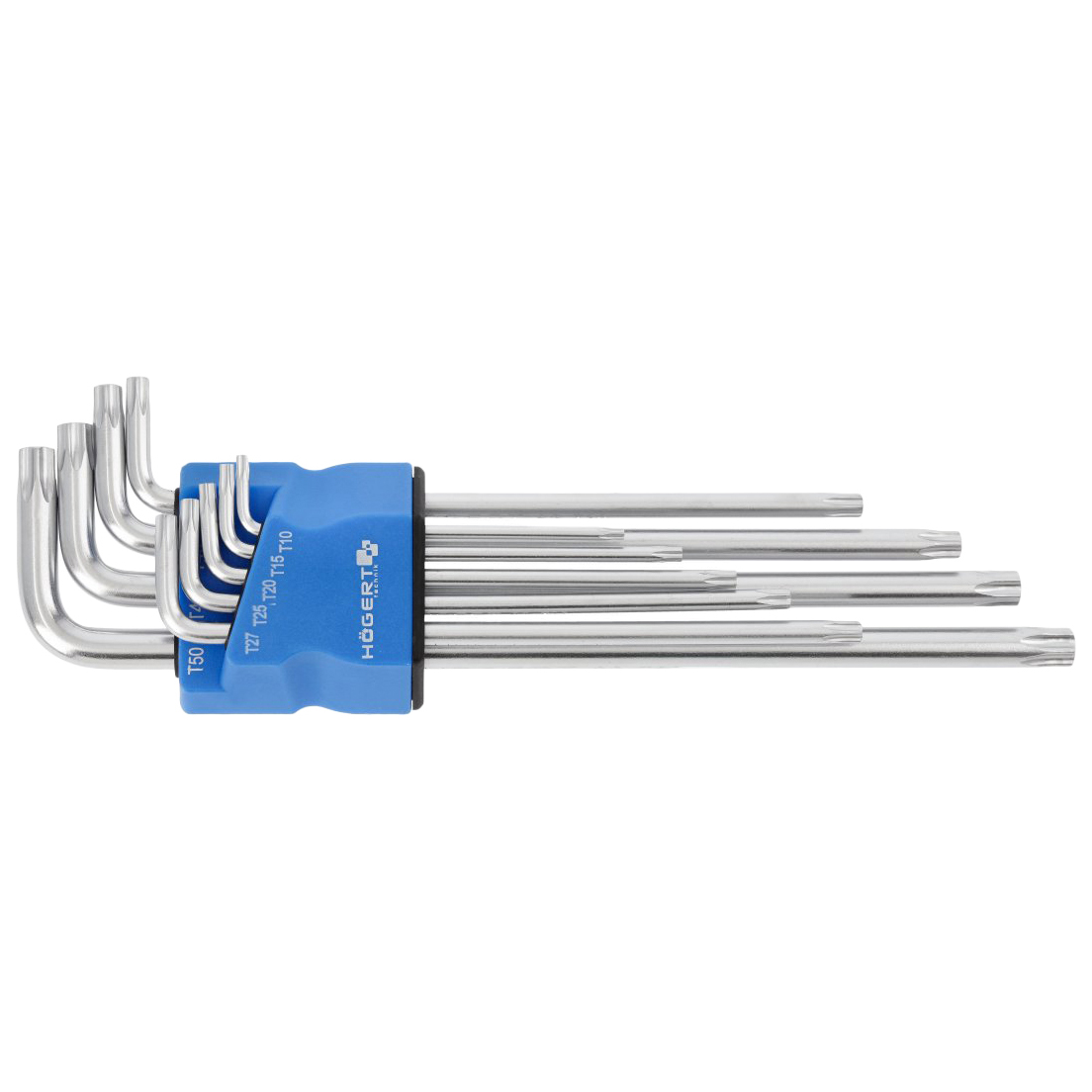 

HOEGERT TECHNIK HOEGERT Набор Г-образных экстра длинных ключей TORX S2,9 шт. HT1W831