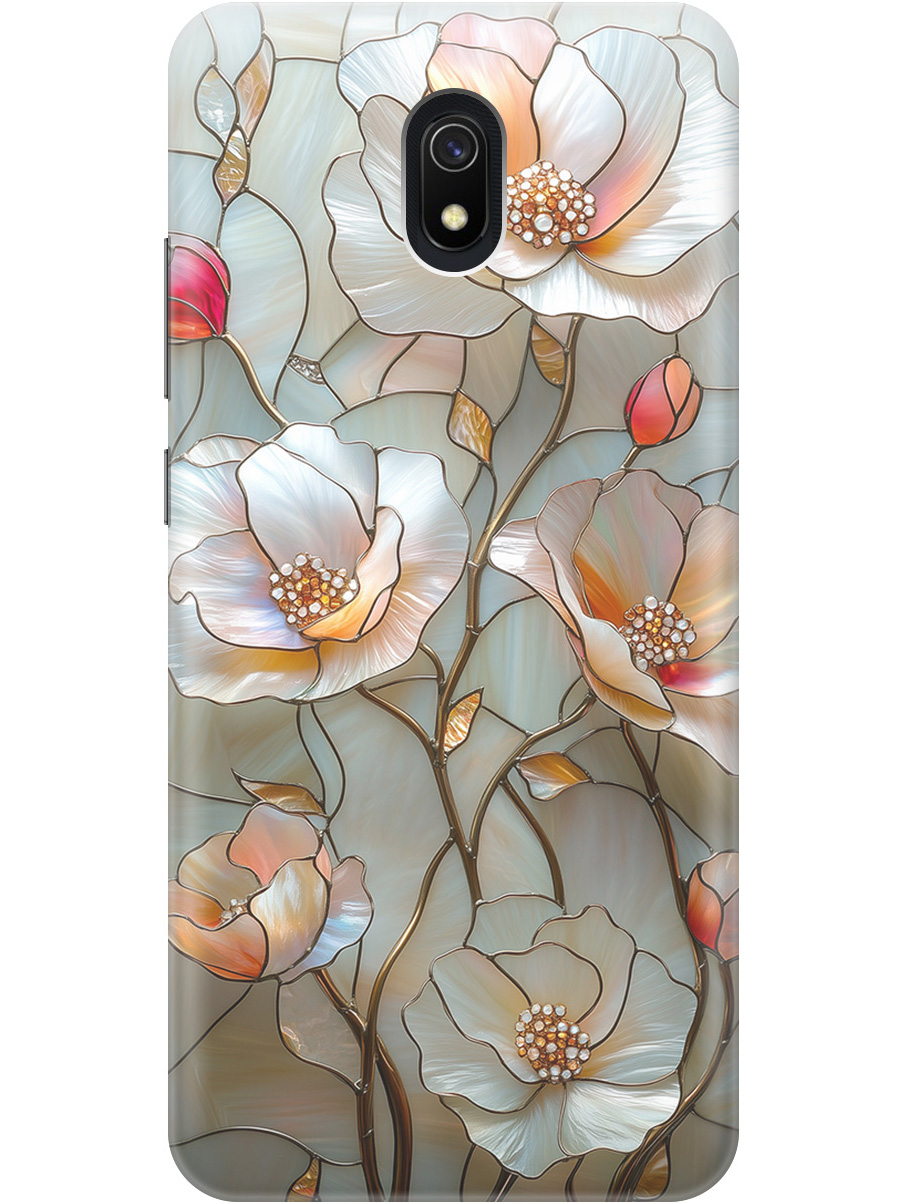 

Силиконовый чехол на Xiaomi Redmi 8A с принтом "Фарфоровые цветы", Прозрачный;белый;черный, 722188623