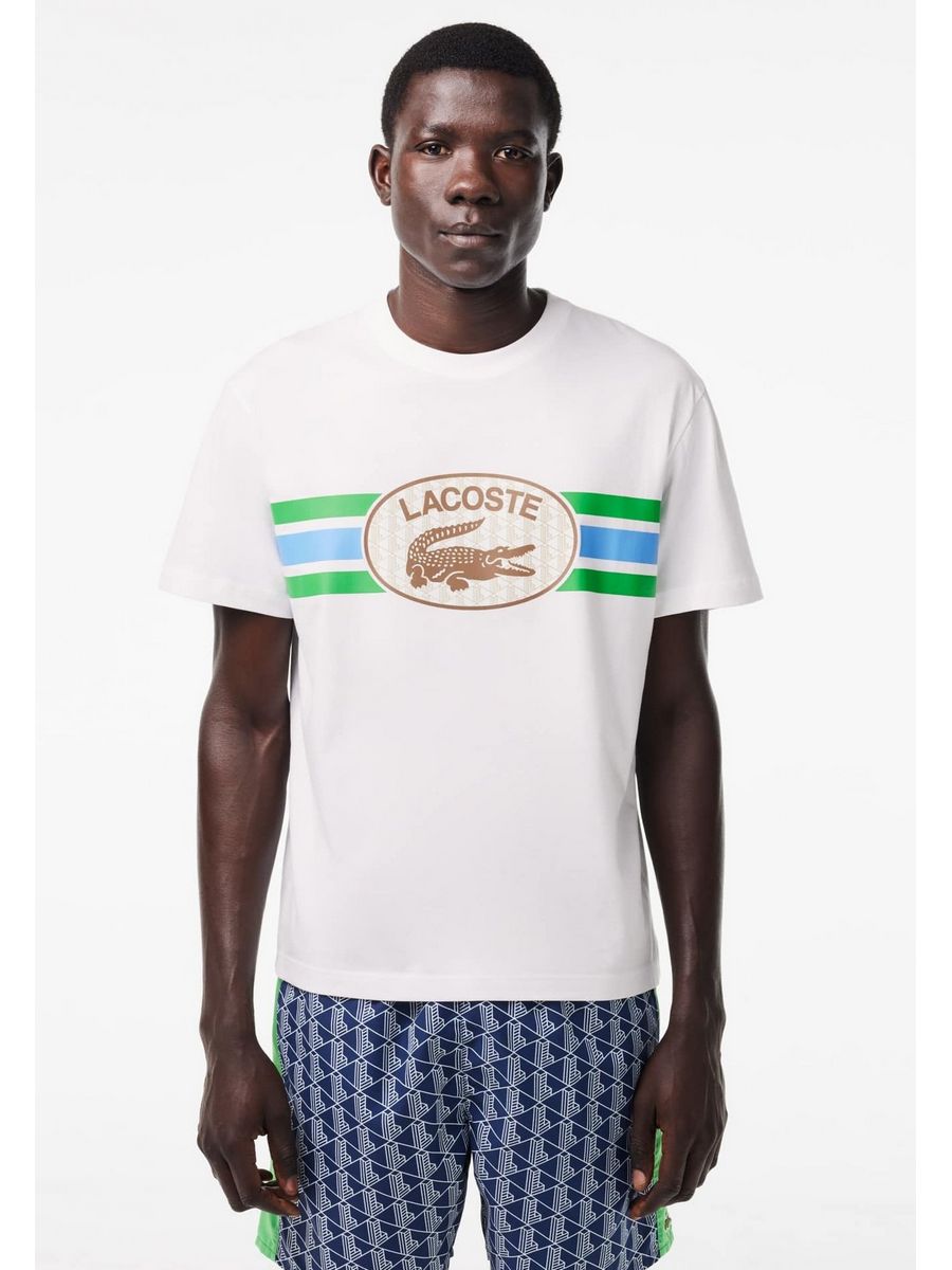 

Футболка мужская Lacoste LA222O0DV белая S, Белый, LA222O0DV