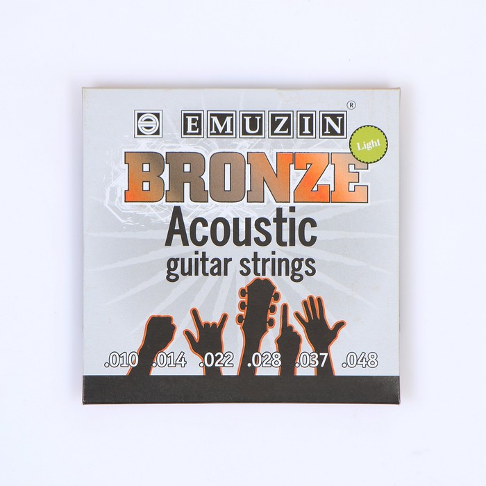 

Струны для акустической гитары "BRONZE" с обмоткой из фосфорной бронзы /.010 - .048/