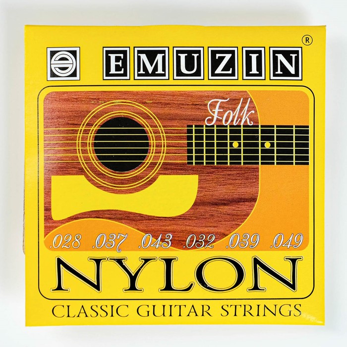 

Струны для классической гитары "NYLON" с обмоткой из латуни /.028w - .049w/