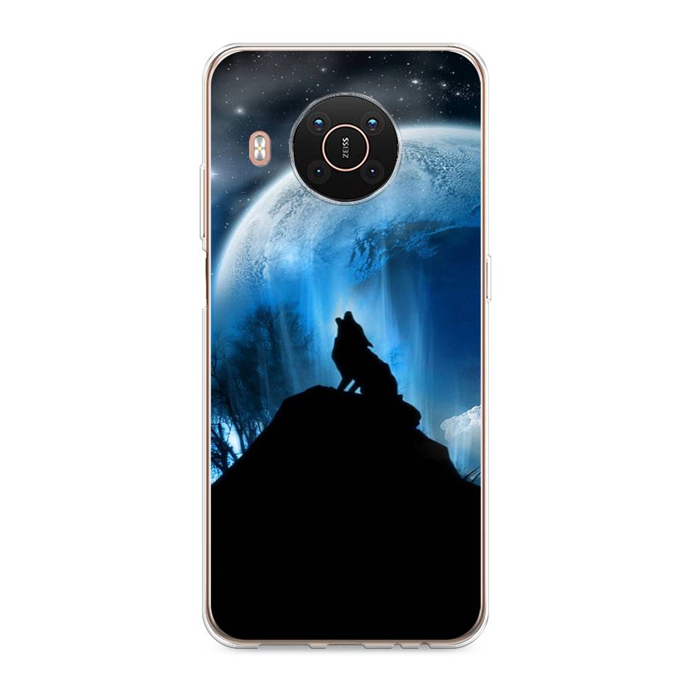 

Чехол на Nokia X20/X10 "Волк 2", Синий;черный;белый, 124250-1
