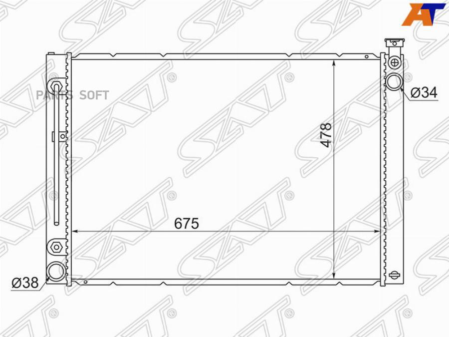 

Радиатор Toyota Alphard 1mz 02- Sat арт. TY0030-MNH10