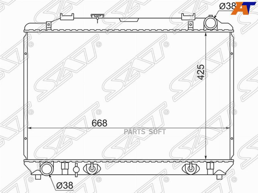 

Радиатор Toyota Town Ace Noah/Lite Ace Cr40 2c/3ct 96-07 Sat арт. TY0050-D