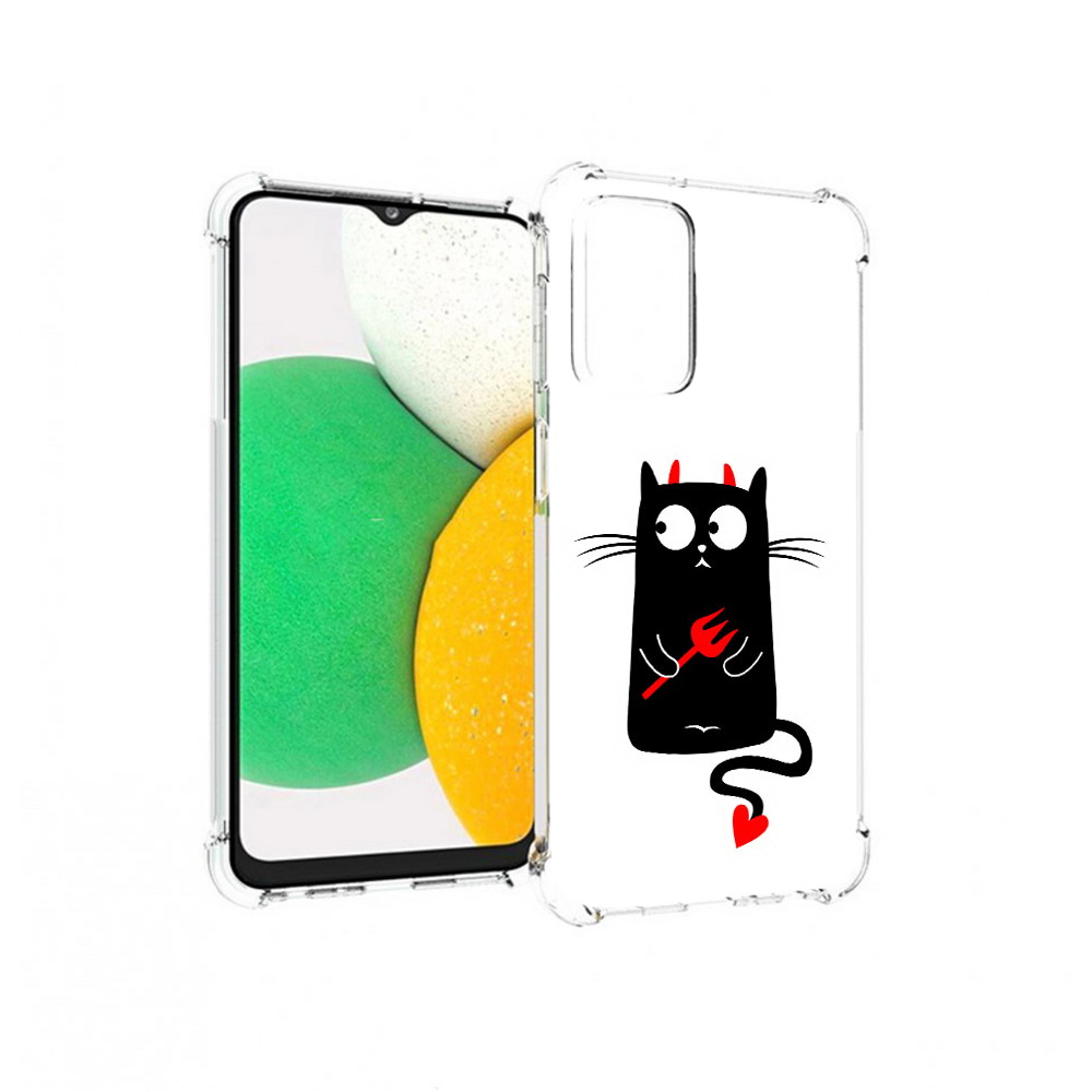 

Чехол MyPads Tocco для Samsung Galaxy A23 Кот демон, Прозрачный, Tocco