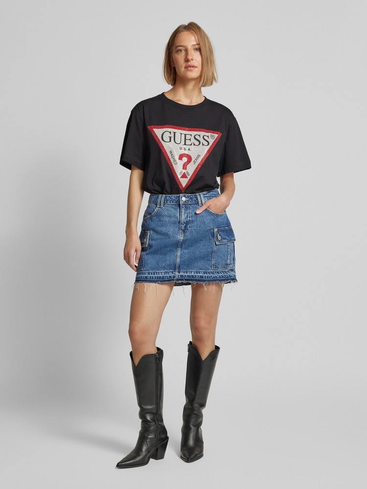 

Юбка женская Guess W4YD52D5B65 синяя 24, Синий, W4YD52D5B65