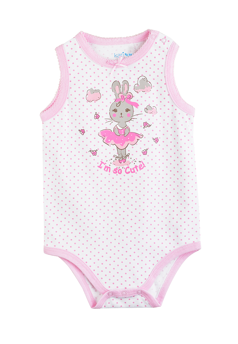 

Боди детское Kari baby SS21B11801505 белый р.68, SS21B11801505