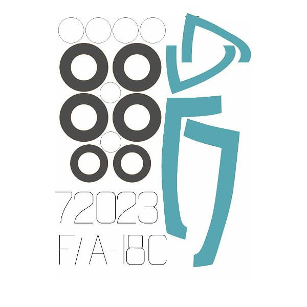 

72023SX Окрасочная маска F/A-18C Academy