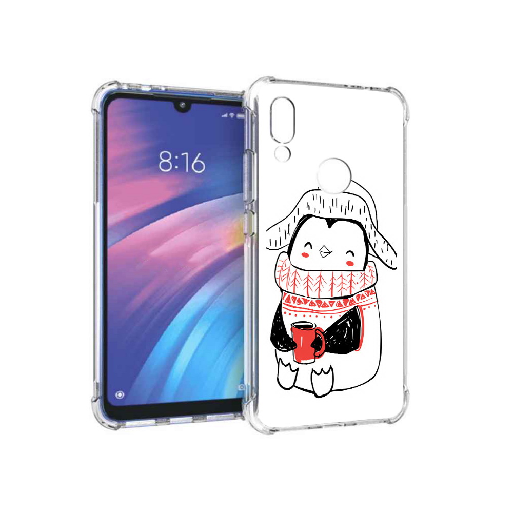 

Чехол MyPads Tocco для Xiaomi Redmi Y3 Милый пингвин, Прозрачный, Tocco