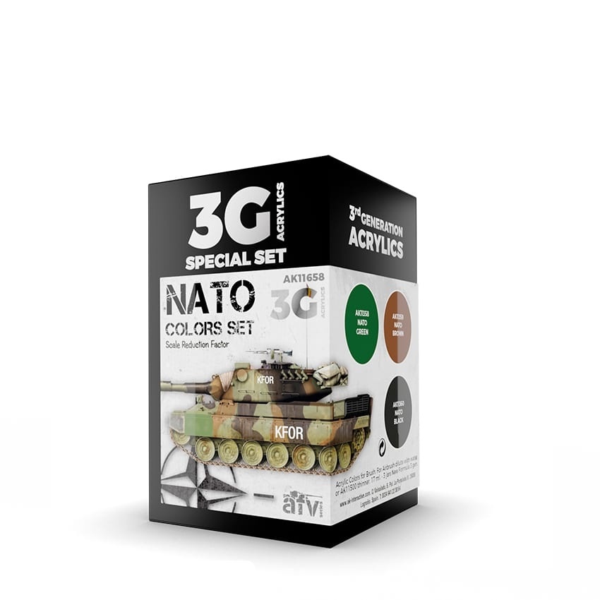 

AK11658 Набор красок NATO COLORS 3G