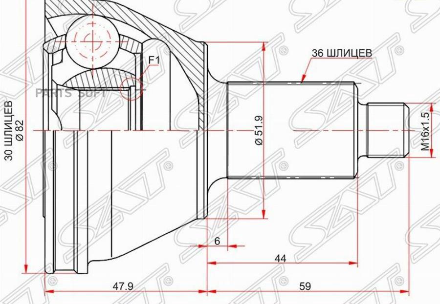 

Шрус SAT VW202