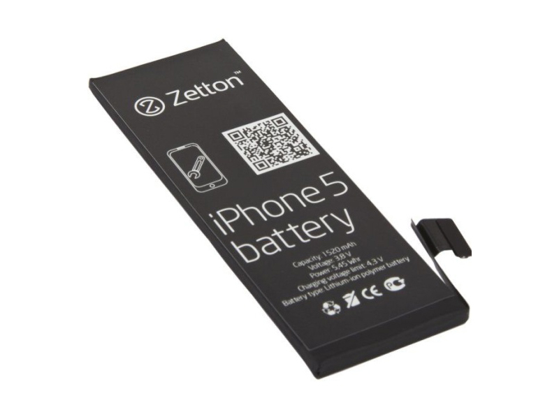 фото Аккумулятор для телефона zetton 1520ма/ч для apple iphone 5