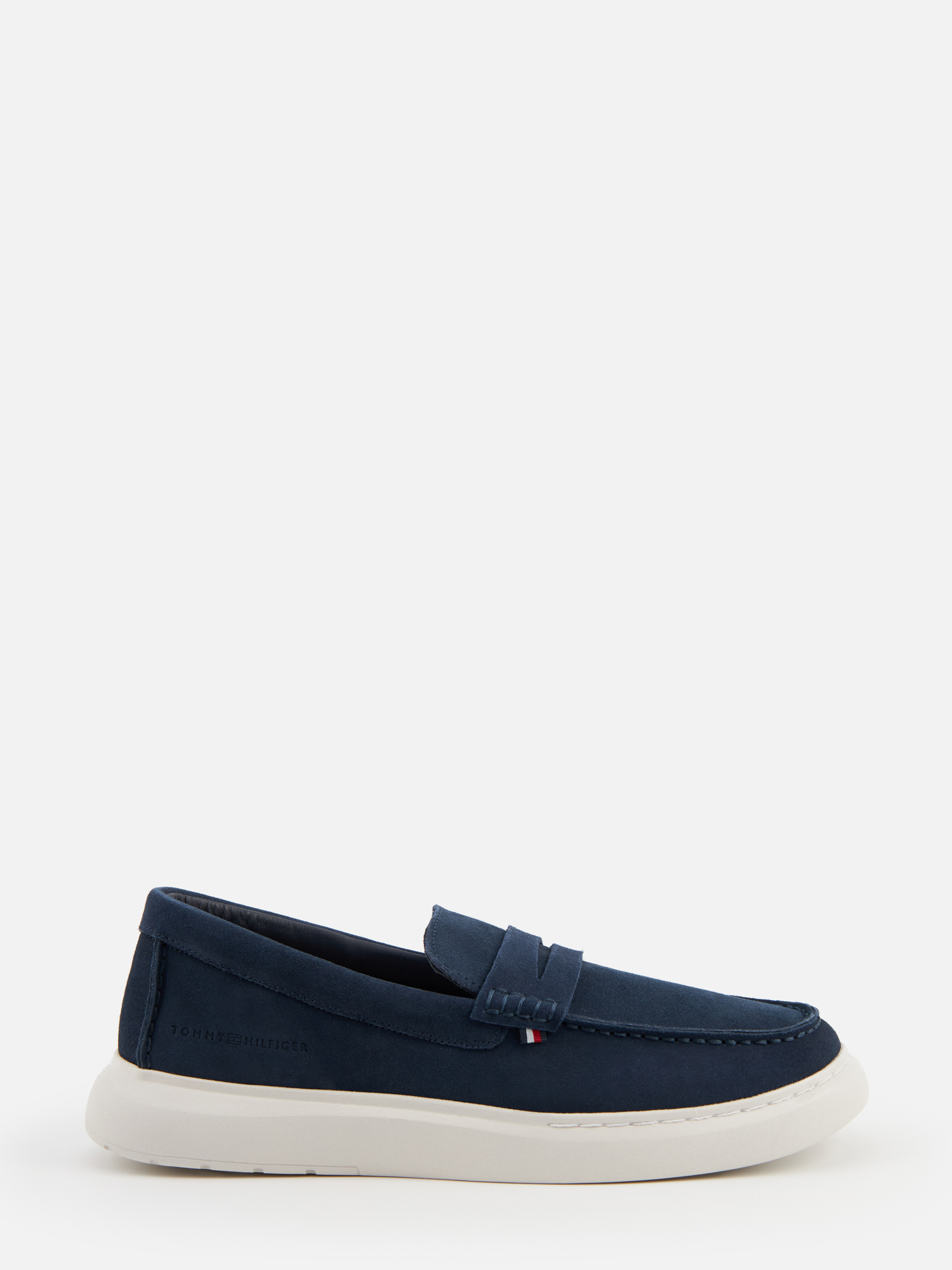 Мокасины мужские Tommy Hilfiger Suede Hybrid Loafer FM0FM04440 синие 40 EU 23990₽